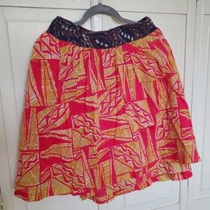 Anthroplogie Vanessa Virginia Tamarind cotton midi Summer Skirt